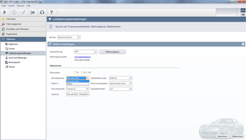 Cars HotSurf - Unterstützt verschiedene Meßsysteme