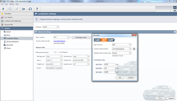 Representation of car prices in your preferred currency on Cars HotSurf